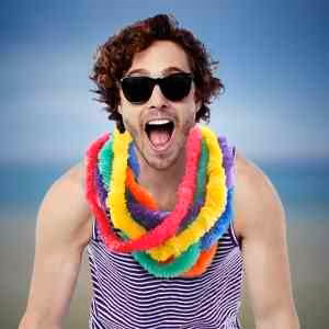 1" Solid Color Lei
