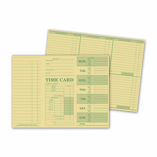 Weekly Time Cards