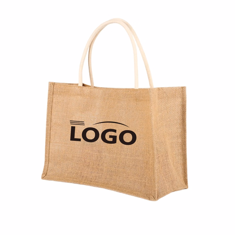 Eco Natural Jute Reusable Tote Bag