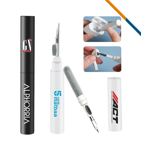 Custom Metal Dual-Head Electronics Cleaner Kit — Pocket-Size Device Care Promo 1