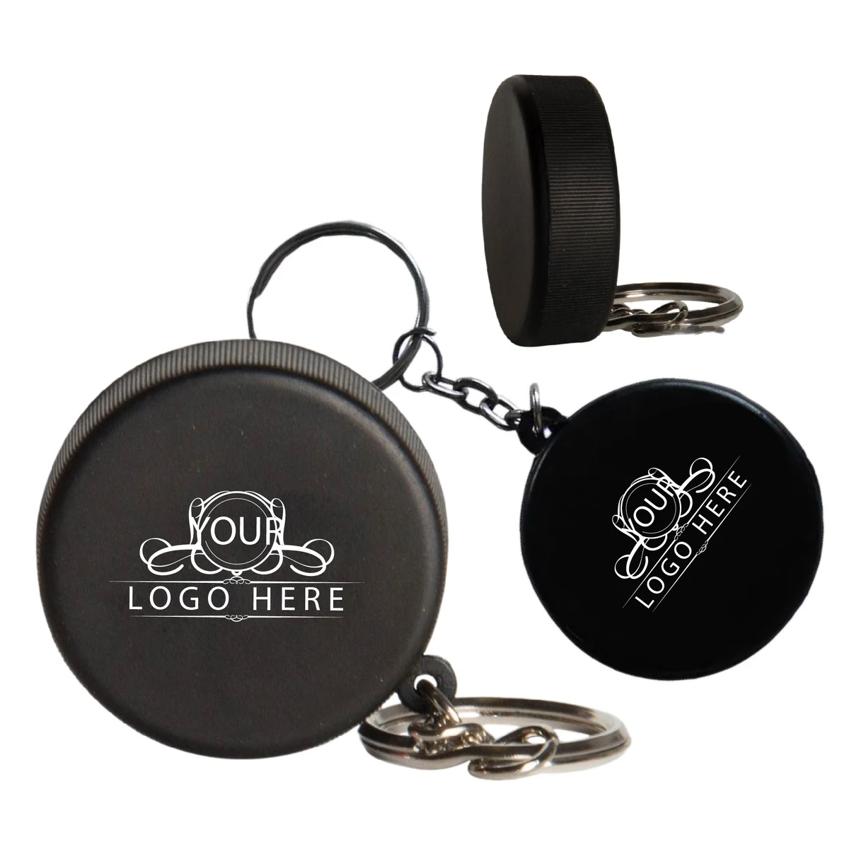 Hockey Puck Key Chain Stress Reliever Squeeze Toy 1