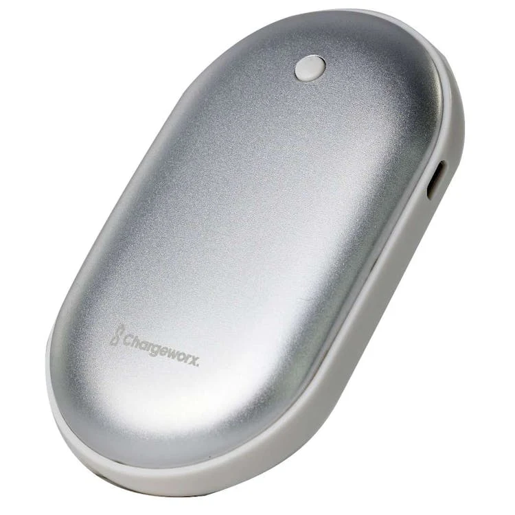 Power Bank Hand Warmer - Silver 1