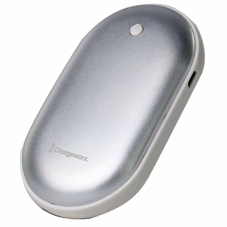 Power Bank Hand Warmer - Silver