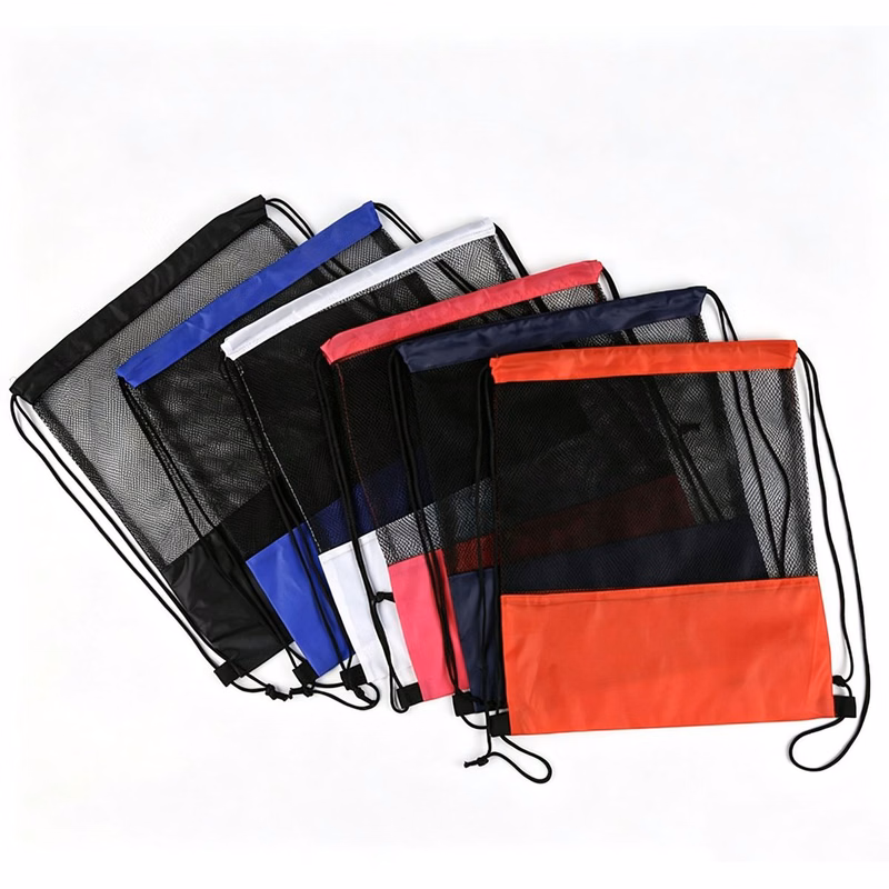 Basketball Sports Drawstring Mesh Bag