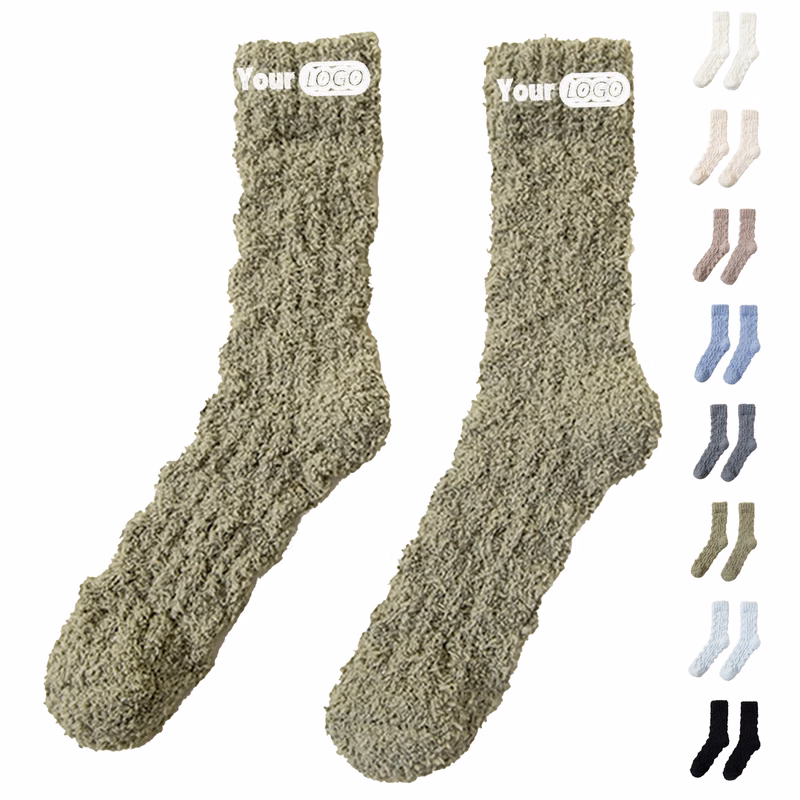 Coral Fleece Winter Sleeping Socks