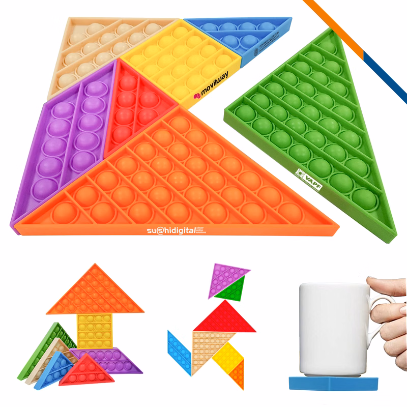 Tangram Push Bubble Fidget