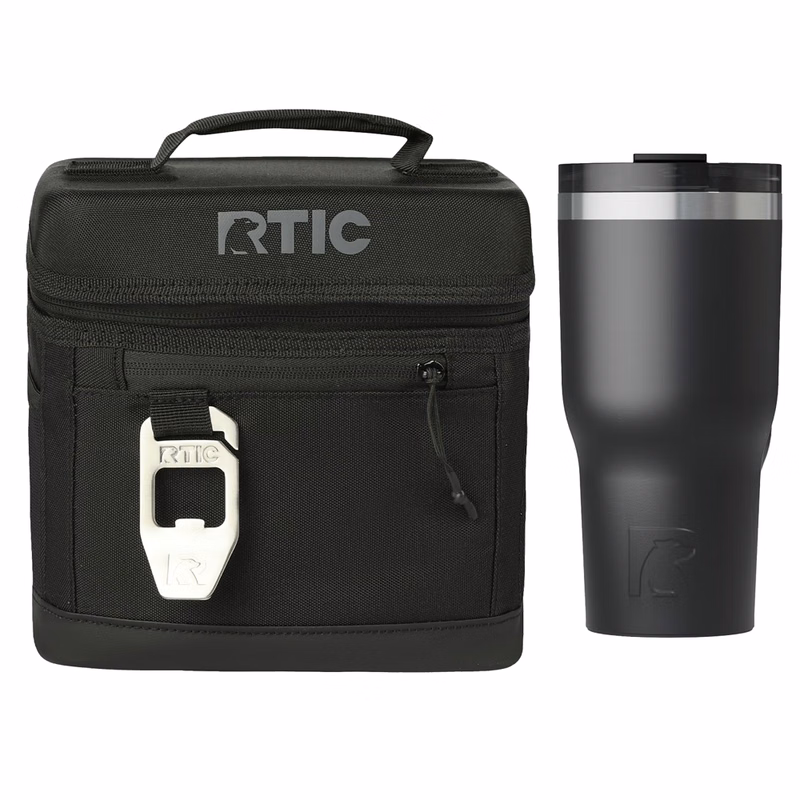 6-Can RTIC® Soft Pack Cooler Bag & 30 oz Insulated Tumbler Gift Set