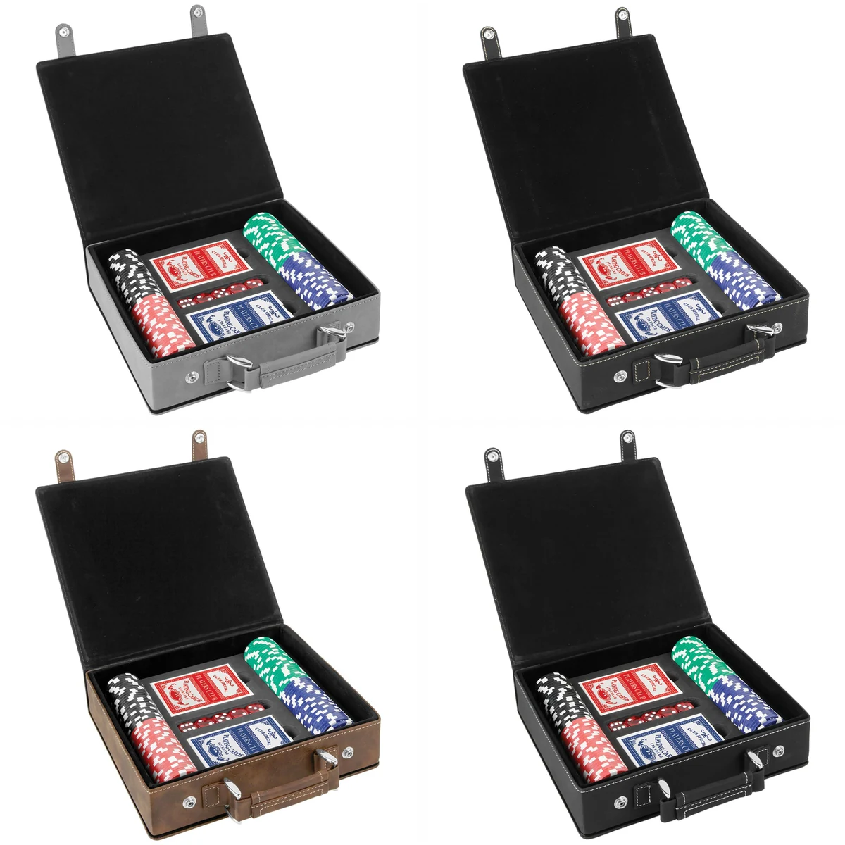 Leatherette 100 Chip Poker Set 1