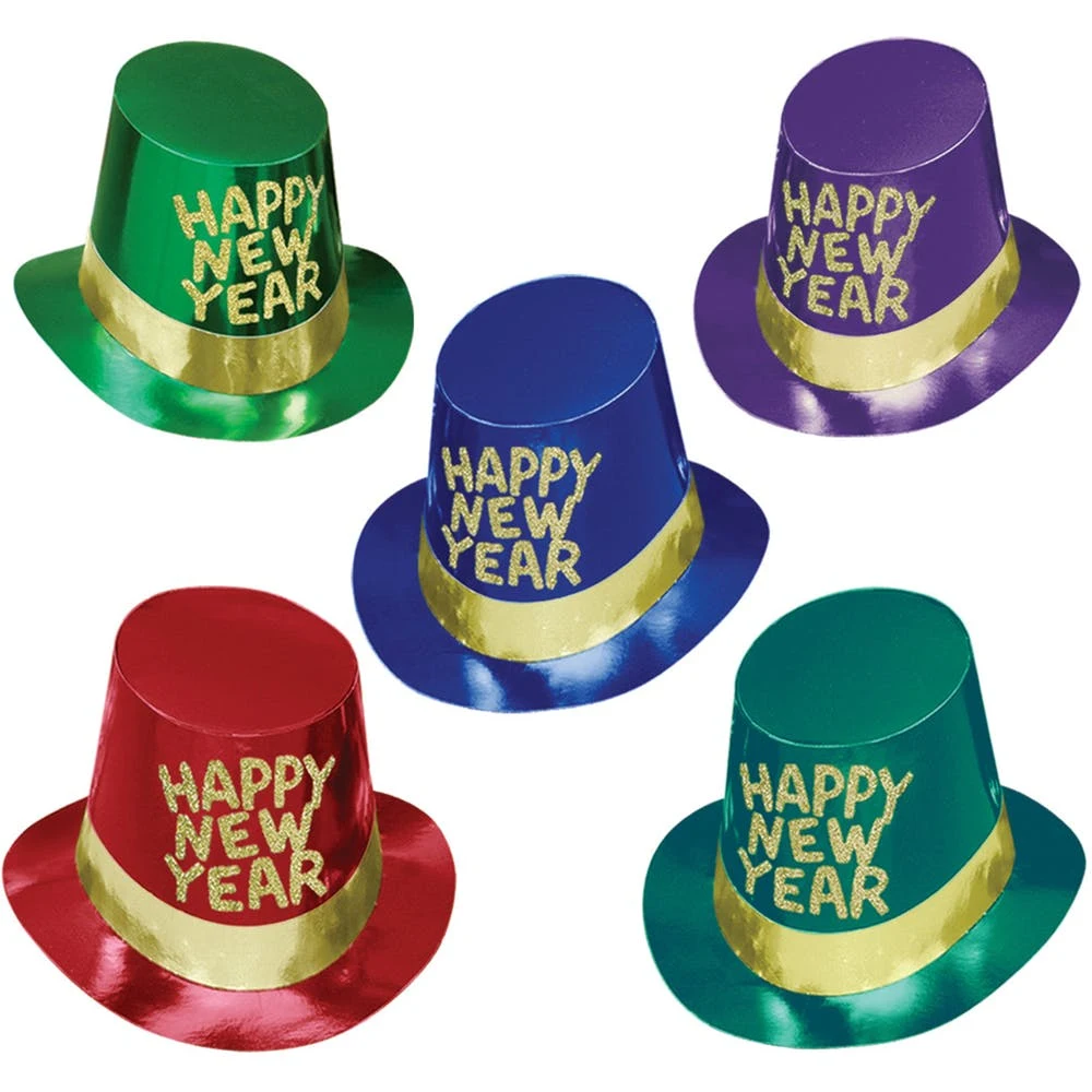 New Years Eve Hi-Hats - Assorted One Size 1