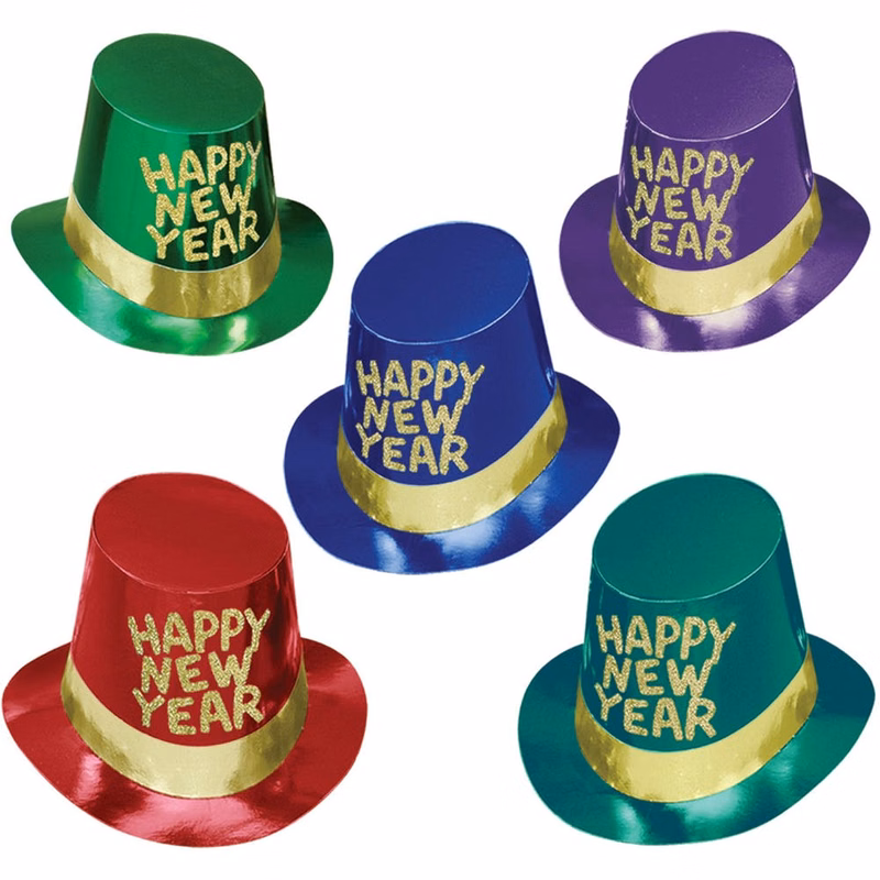 New Years Eve Hi-Hats - Assorted One Size