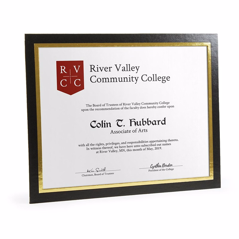 Mat Certificate Frame