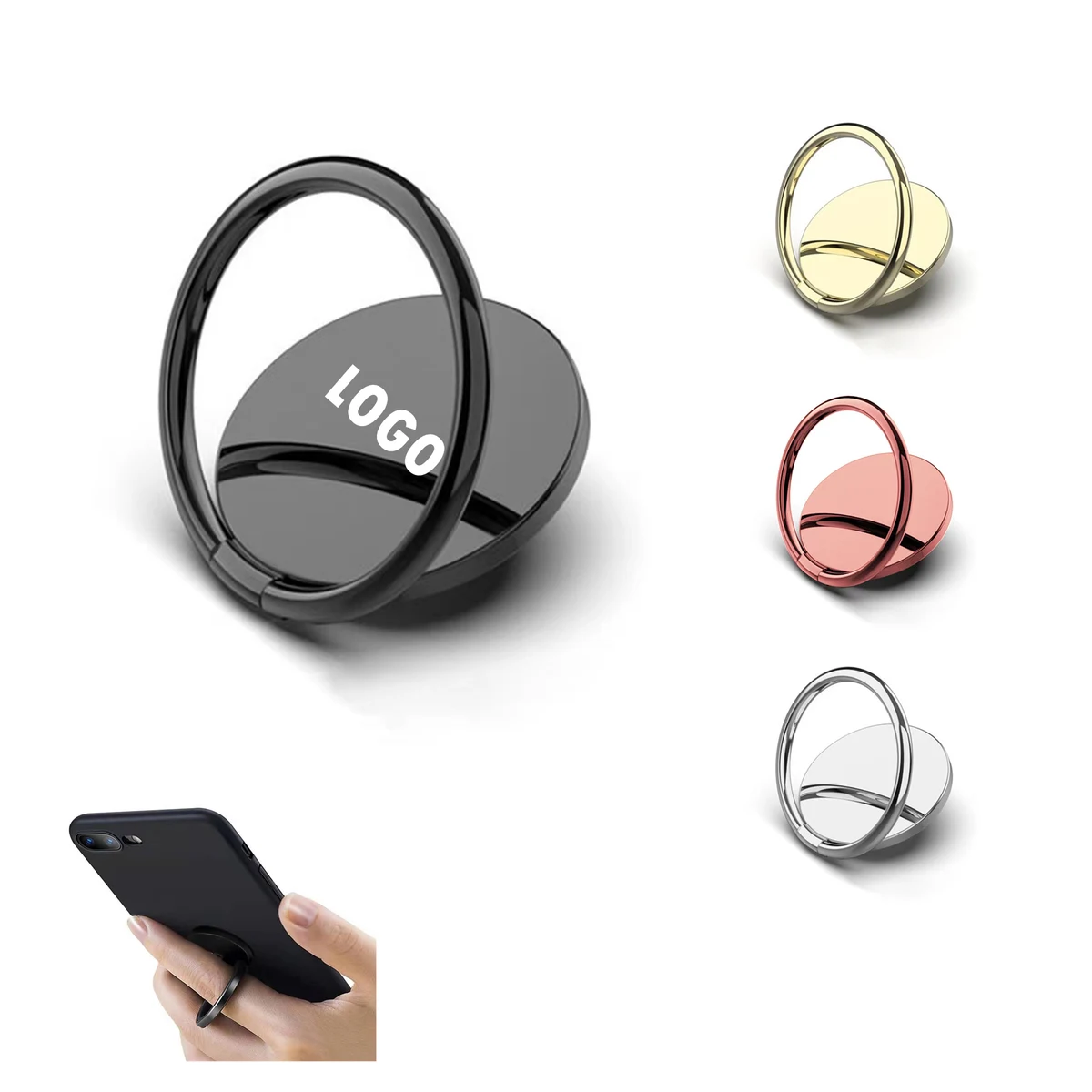 360 Degree Rotation Finger Ring Phone Holder 1