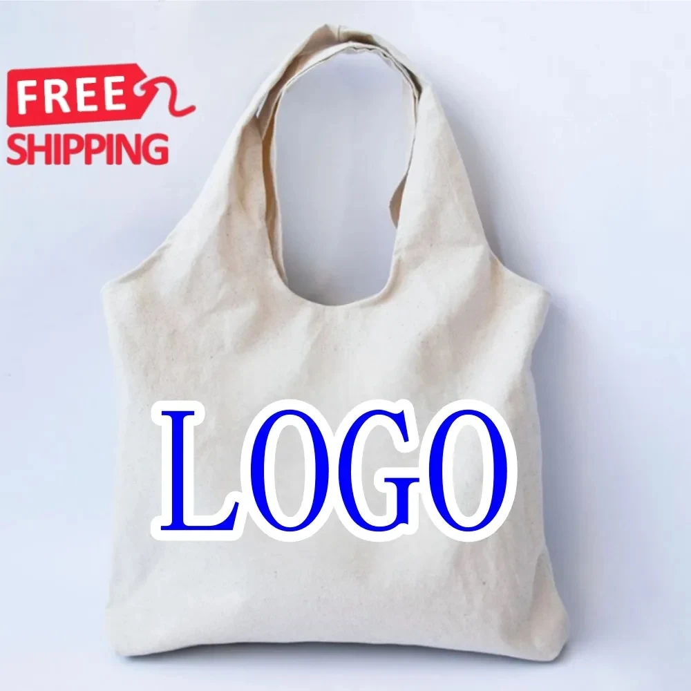 Canvas Tote Bag with Zipper Pocket, custom tote bag with logo imprint 1