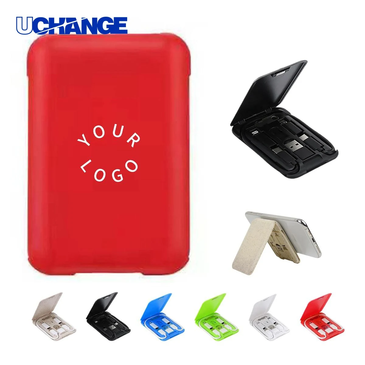 Eco USB Adapter Kit Set with Wheat Straw Case 1