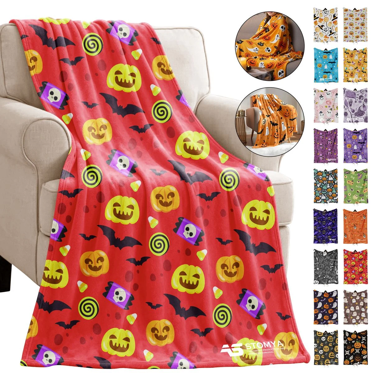 Halloween Throw Blanket 1