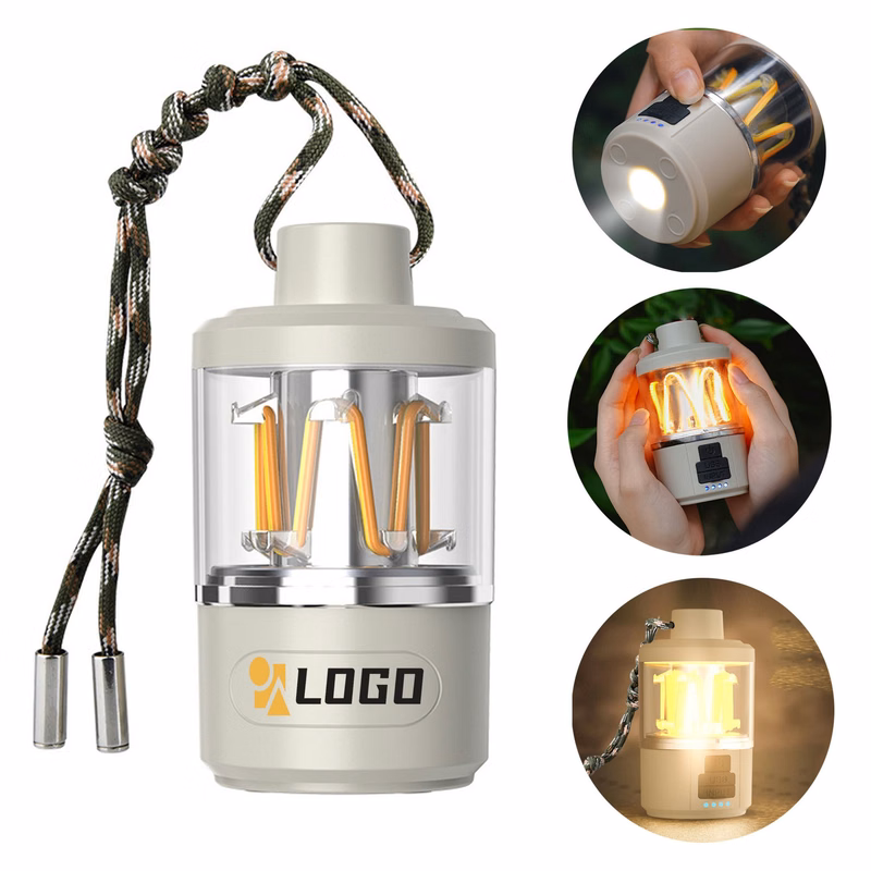 Plastic LED Portable Camping Tent Lamp