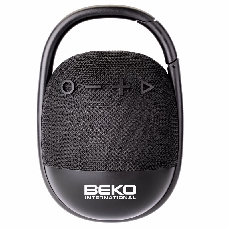 Waterproof Bluetooth Speaker w/ Carabiner Clip