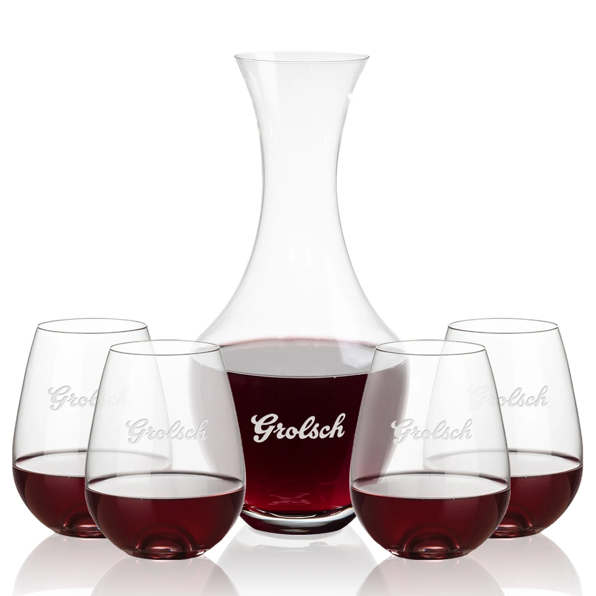 Oldham Carafe & Edderton Stemless Wine 1