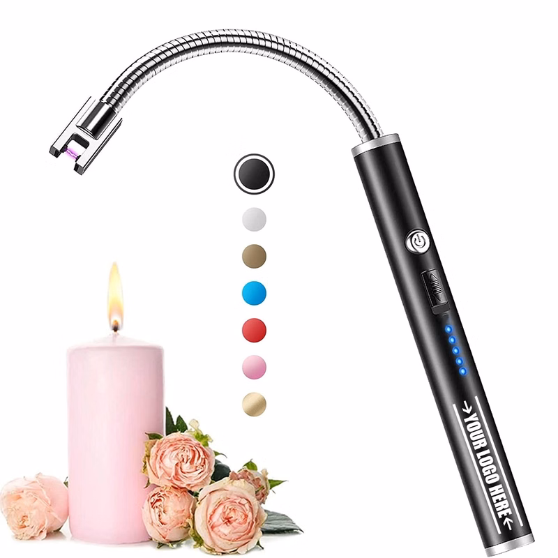Rechargeable Electric Arc Lighter With Led Battery Display
