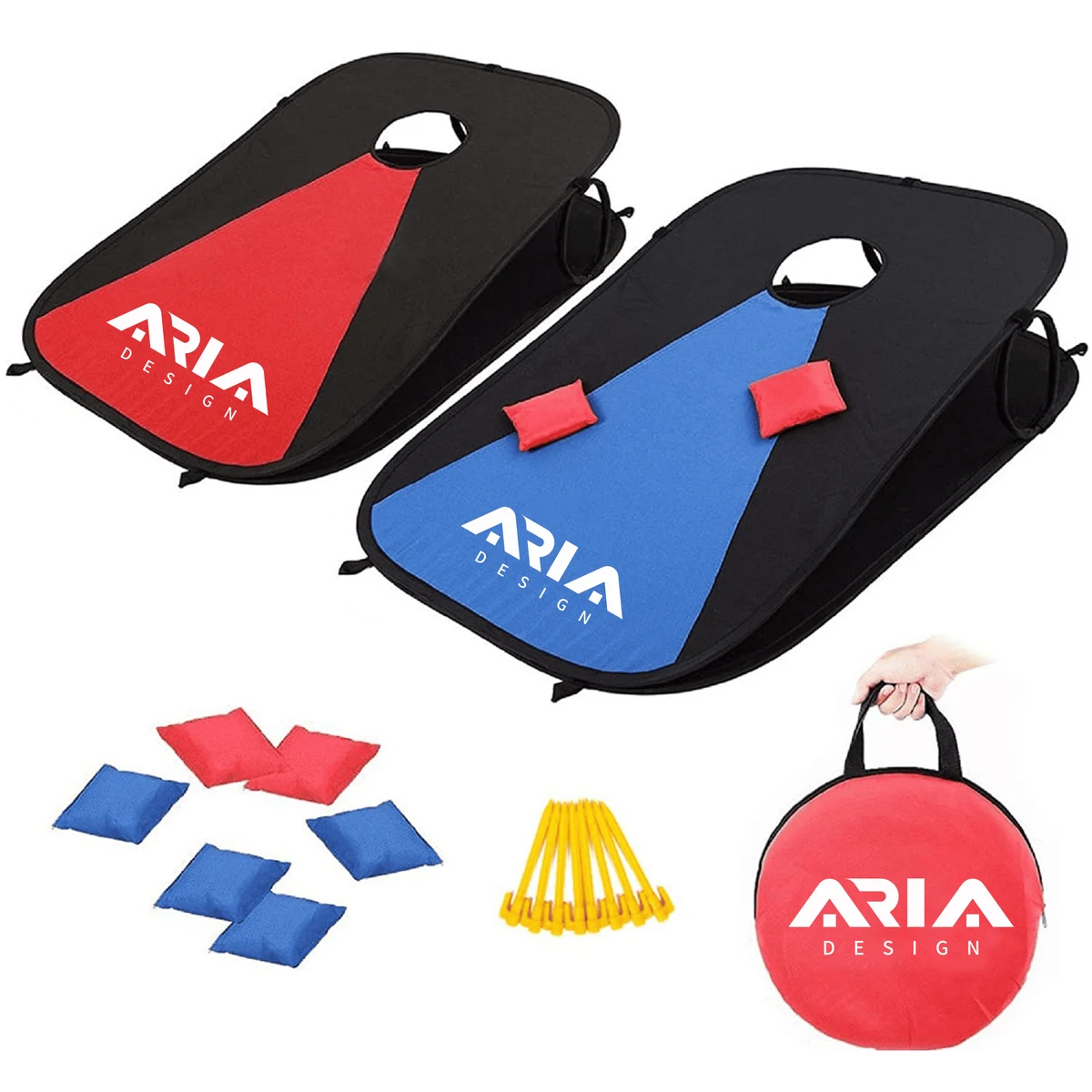 Foldable Camping Cornhole Set 1