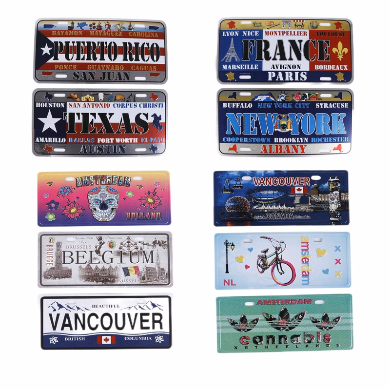Aluminum Sign Licenses Plate