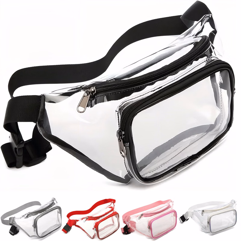 Zippered Clear Fanny Pack