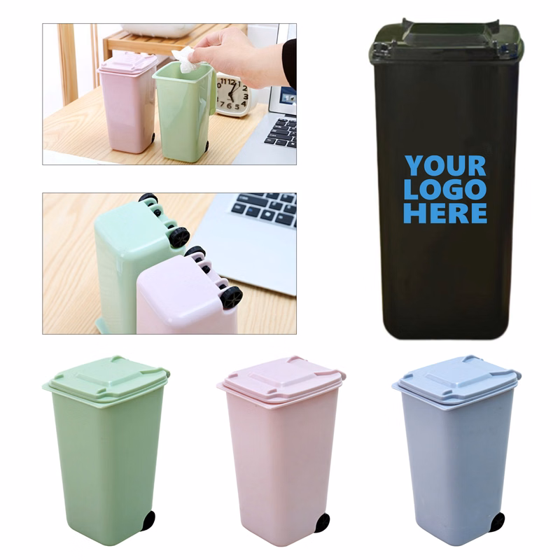 2-in-1 Mini Desktop Trash Can & Pen Holder