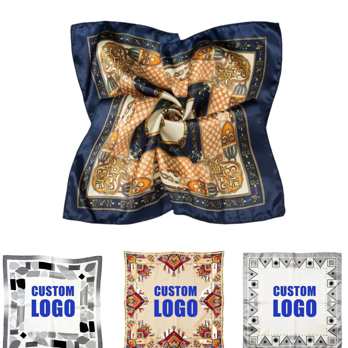 Silk-Like Printed Scarf 1