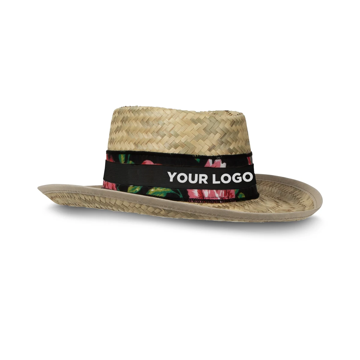Straw Gambler Hat(with black band) 1
