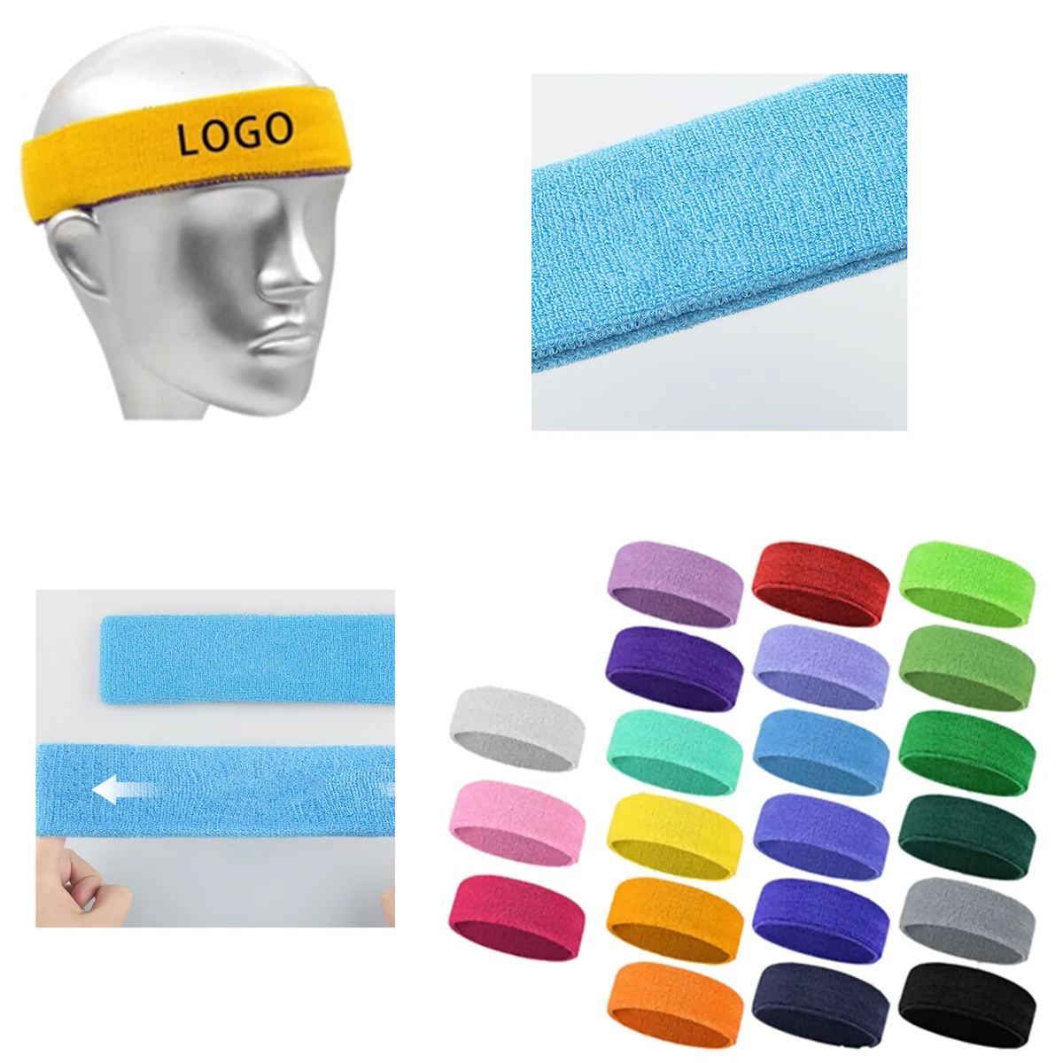 Durable Sports Wicking Custom Head Towel 1