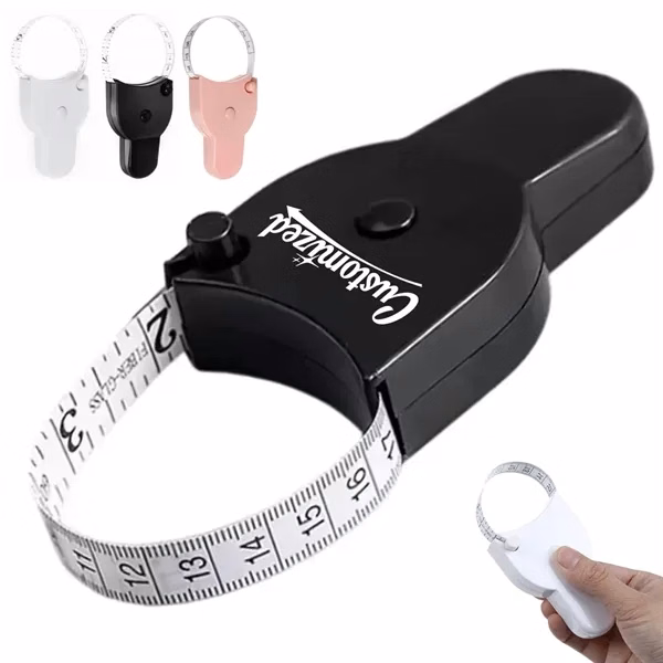 Custom Compact Retractable Body Tape Measure — Fitness Tracking Promo Item