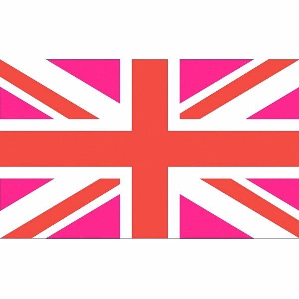 England Pink Deluxe Flag