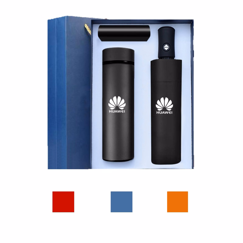 Umbrella And Tumbler With Power Bank Business Gift