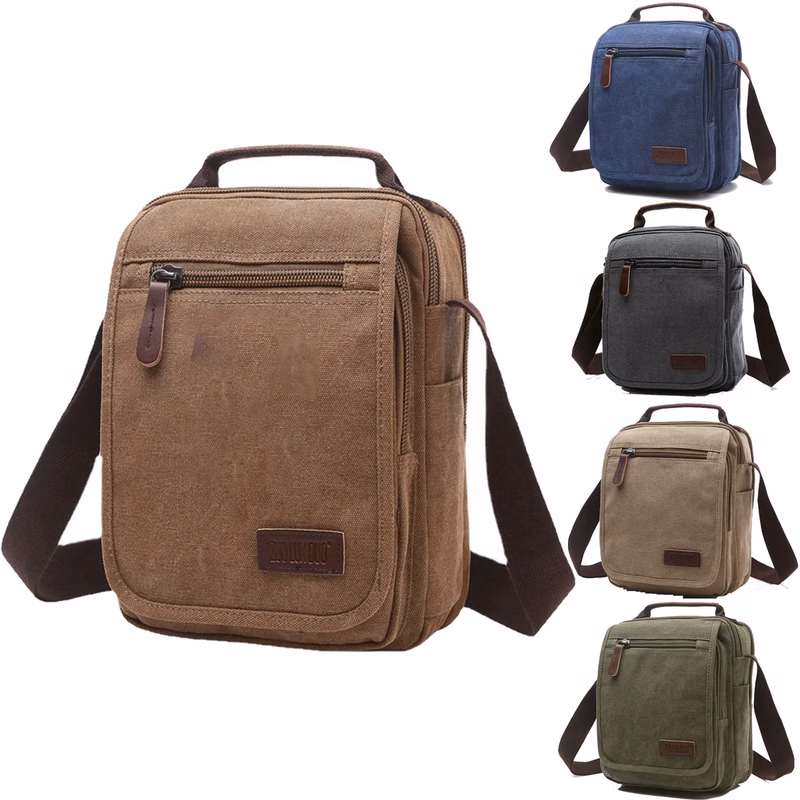 Classmate PC Messenger canvas Oil wax cross-body bag