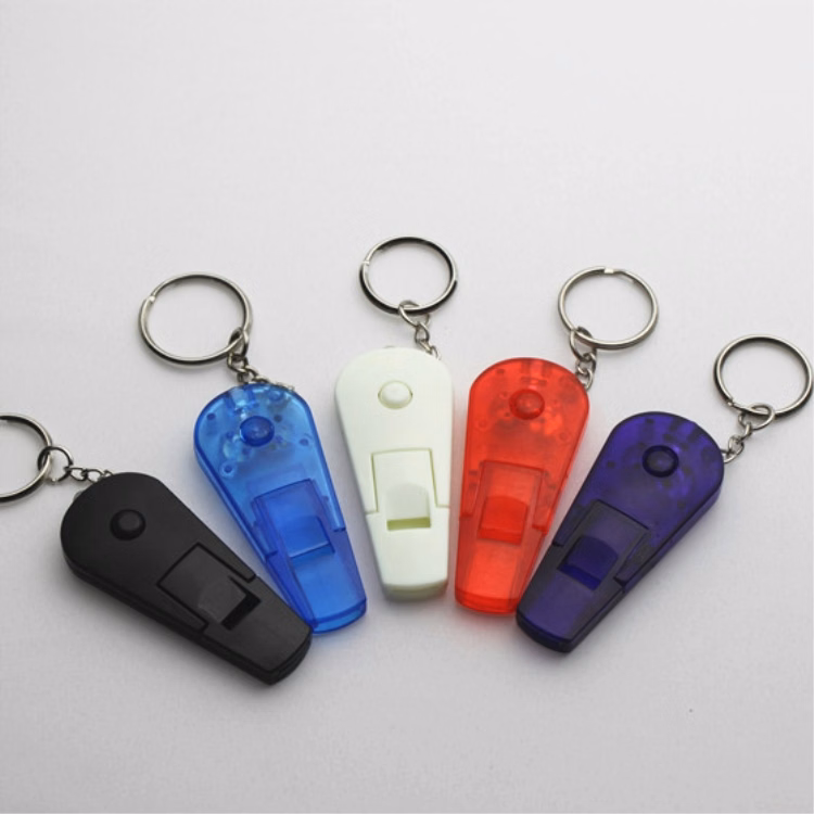 Custom Whistle Keychain w/ LED
