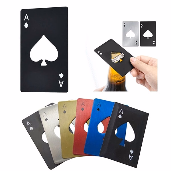Spade Credit Card Bottle Opener