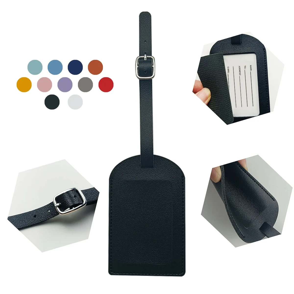 PU Fabric Luggage Tag 1