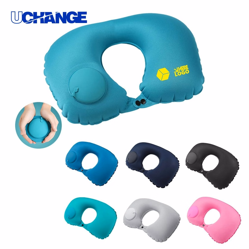 Inflatable Travel Neck Pillow for Airplane Comfort