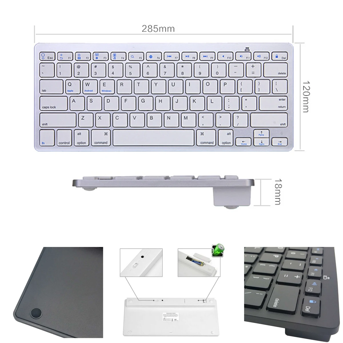 Wireless Keyboard Keys 1