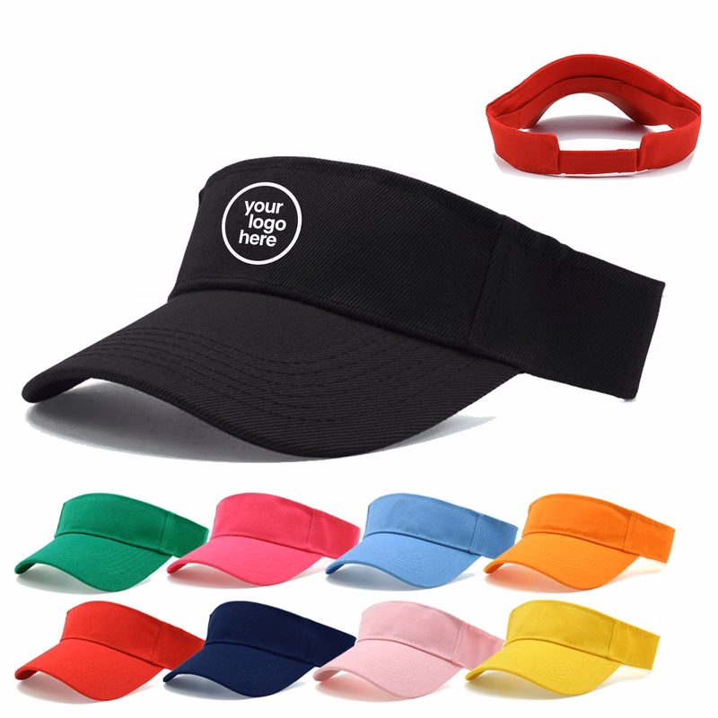 MOQ:10pcs Adjustable Golf Visor