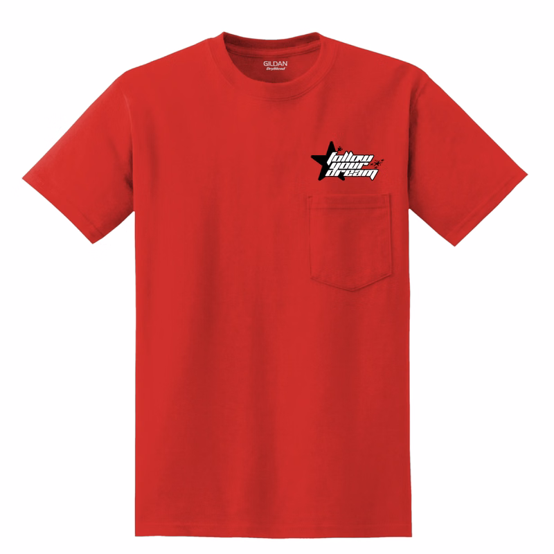 Color Medium Weight Poly-Cotton Pocket Tee