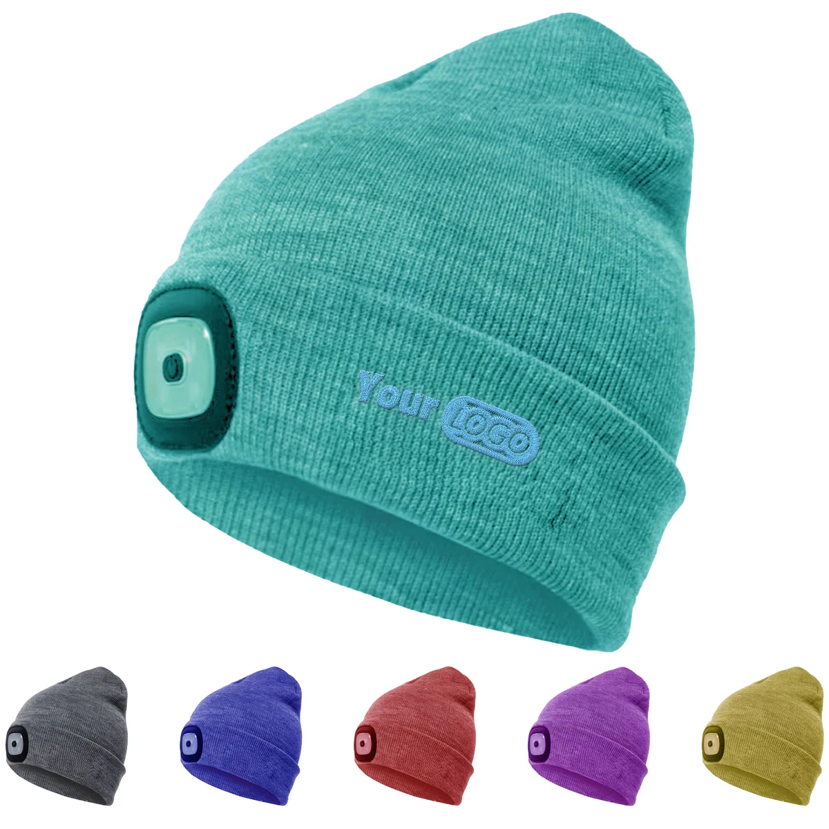 Yarn Hands-Free Led Beanie Hat For Winter Sports And Activities 1