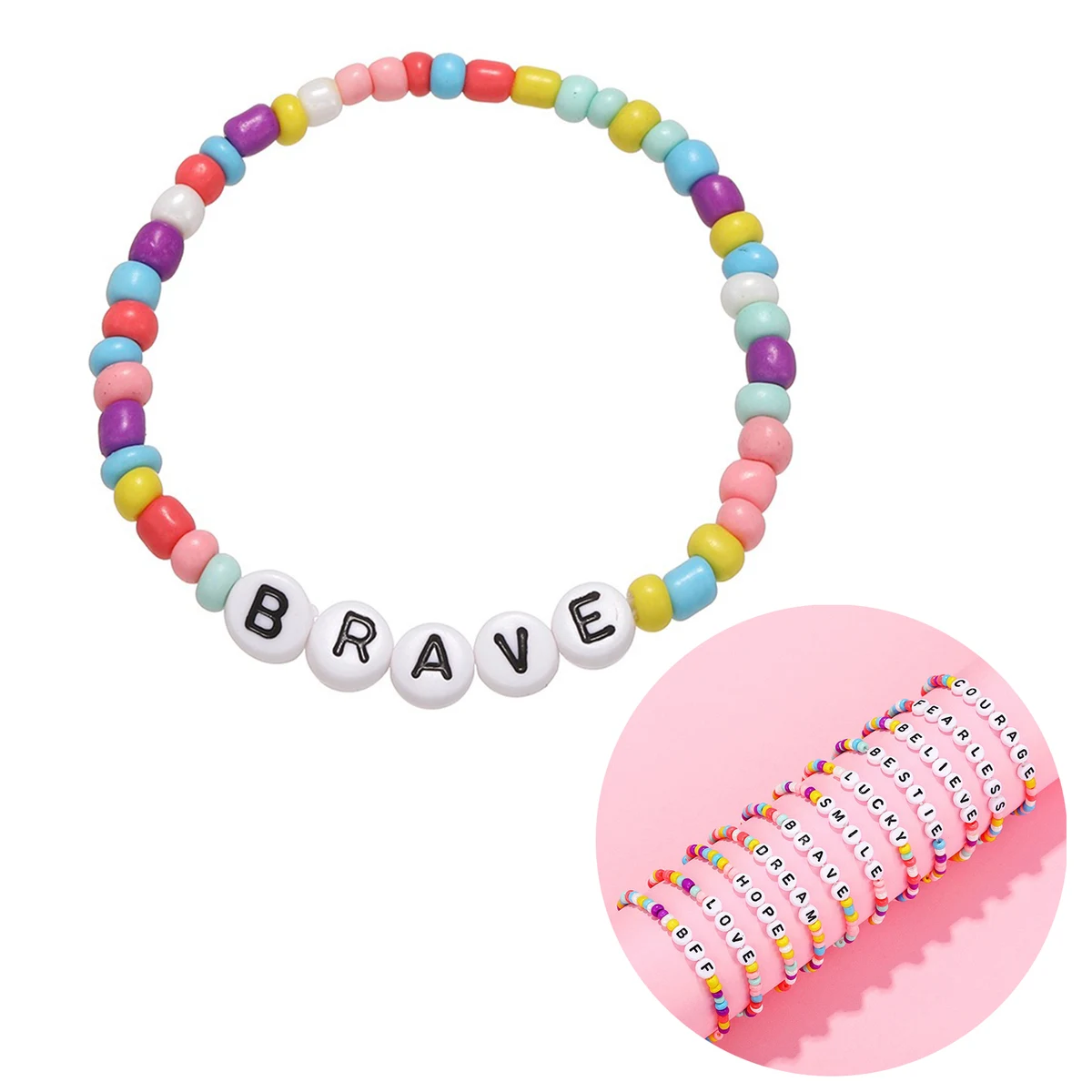 Taylor Acrylic Rainbow Bracelet 1