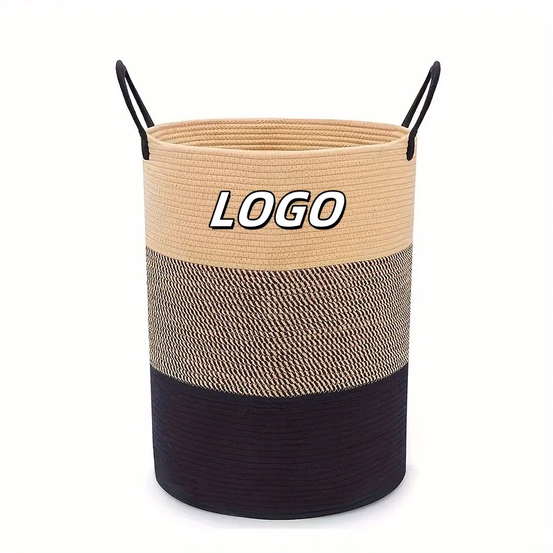 Cotton Rope Woven Basket Storage Bin