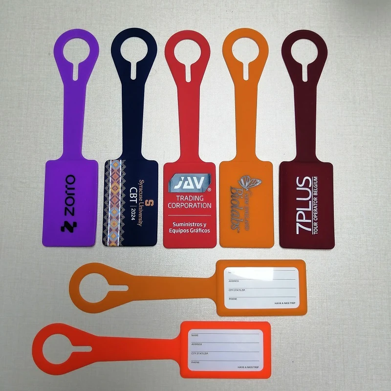 Silicone Luggage Tags With Customized Logo 1