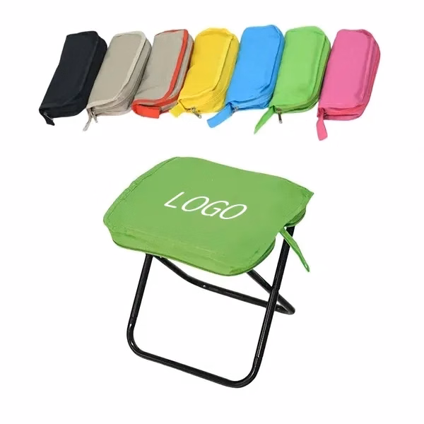 Foldable Stool Bag with Storage Pocket