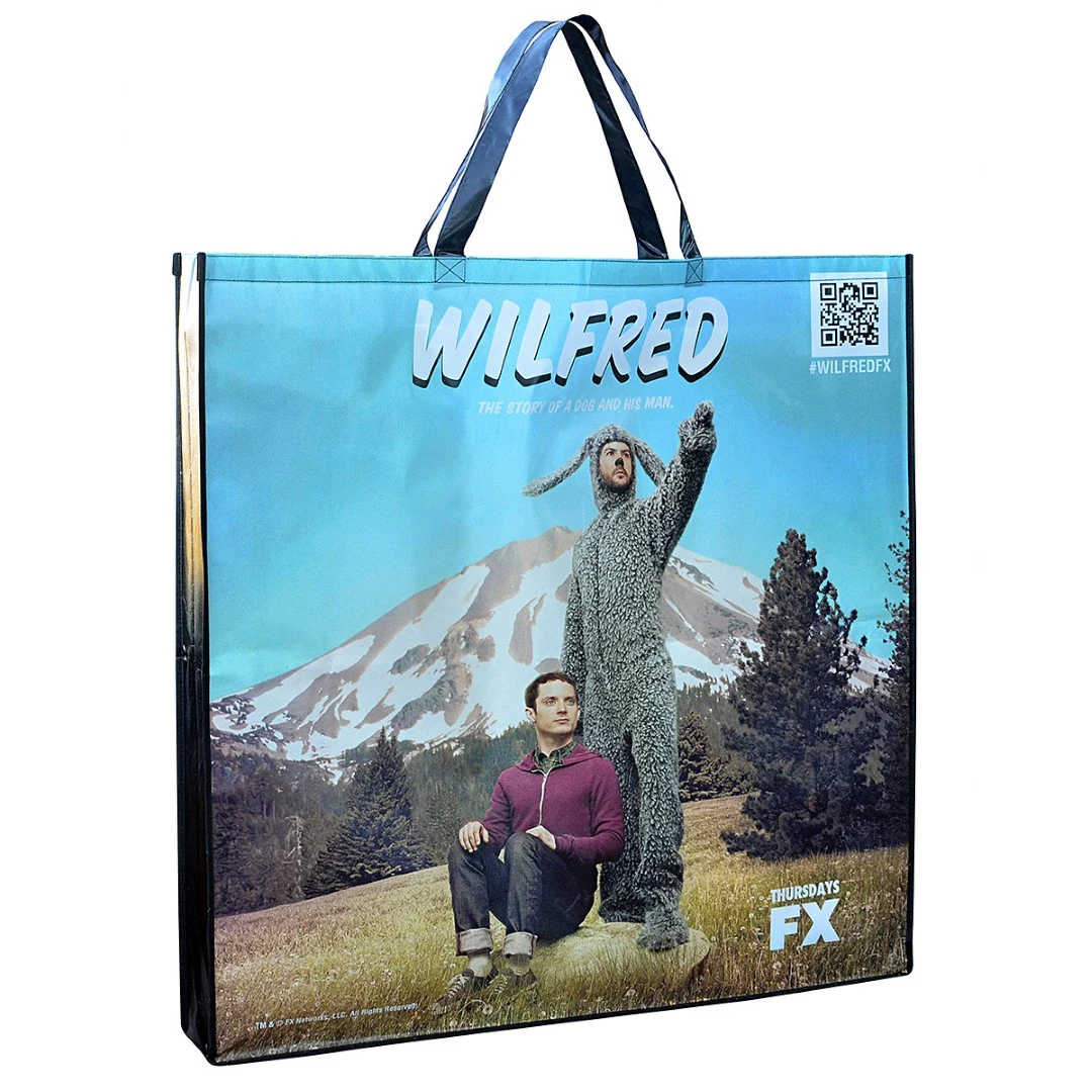 Giant Full-Color Laminated Non-Woven Tradeshow Poster Bag 36"x36"x5" 1