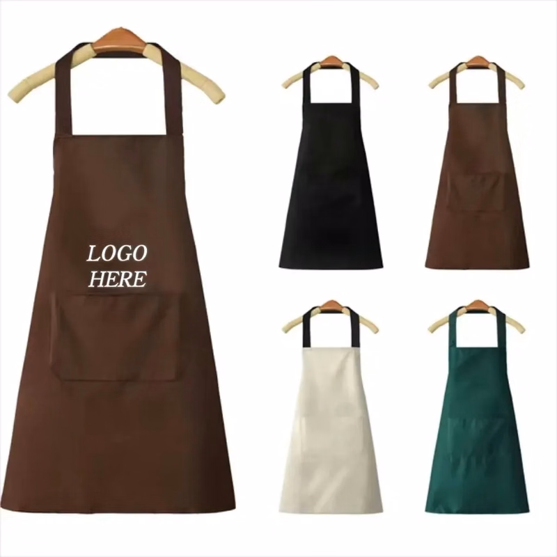 Kitchen Waterproof Apron With A Pocket