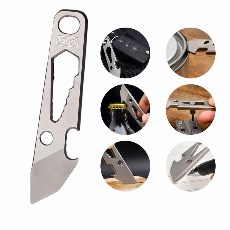 Titanium Alloy Mini Multi Crowbar Bottle Opener