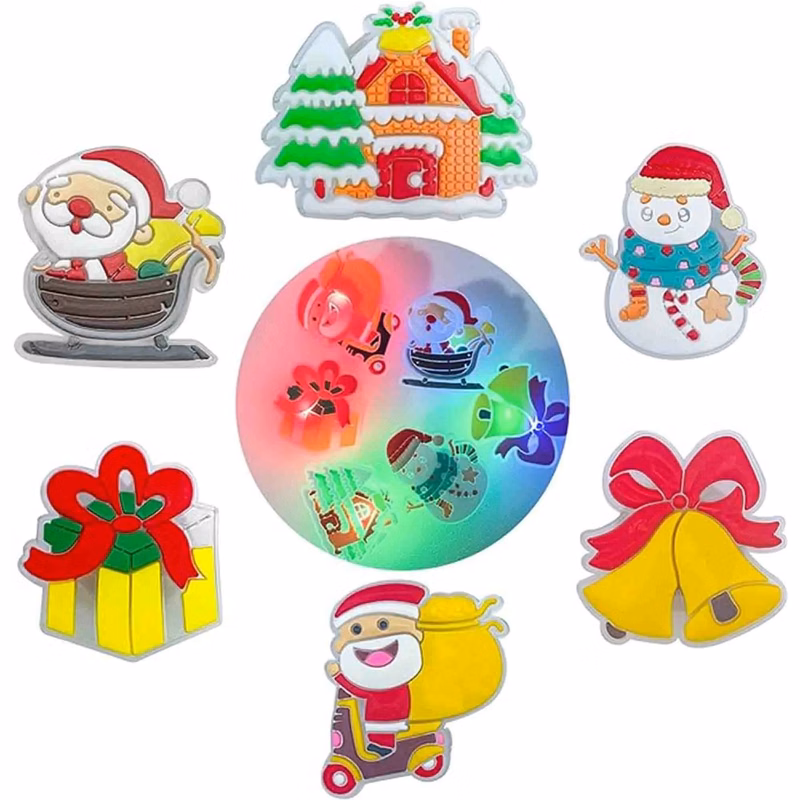 Light up Christmas Shoe Charms
